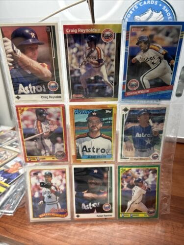 Cheap Sneaks Footwear/Sports Cards Baseball Card Huge Houston Astros Lot Of (162)Cards 1988-2024 All Stars RC’s .12 C