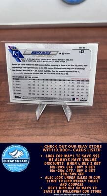Cheap Sneaks Footwear/Sports Cards Baseball Card Hunter Dozier 2021 Topps #443 Kansas City Royals
