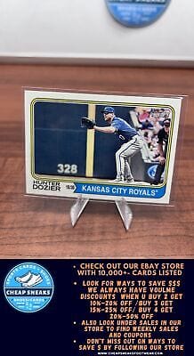 Cheap Sneaks Footwear/Sports Cards Baseball Card Hunter Dozier 2023 Topps Heritage #113 Kansas City Royals