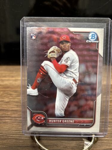 Cheap Sneaks Footwear/Sports Cards Baseball Card Hunter Greene 2022 Bowman Chrome Cincinnati Reds Rookie Baseball Card
