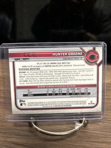 Cheap Sneaks Footwear/Sports Cards Baseball Card Hunter Greene 2022 Bowman Chrome Cincinnati Reds Rookie Baseball Card