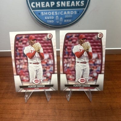 Cheap Sneaks Footwear/Sports Cards Baseball Card Hunter Greene 2023 Bowman Cincinnati Reds Baseball Card #25