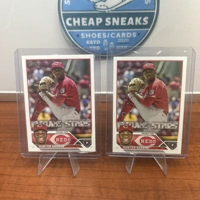 Cheap Sneaks Footwear/Sports Cards Baseball Card Hunter Greene 2023 Topps Series One Future Stars Cincinnati Reds  Card