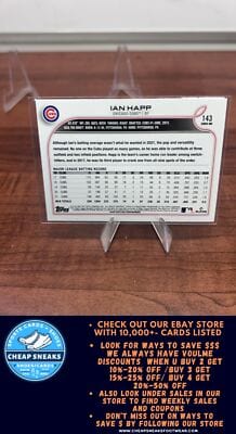 Cheap Sneaks Footwear/Sports Cards Baseball Card Ian Happ 2022 Topps #143 Chicago Cubs