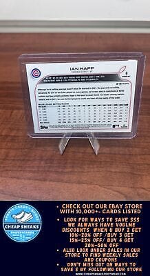 Cheap Sneaks Footwear/Sports Cards Baseball Card Ian Happ 2022 Topps Opening Day #9 Chicago Cubs