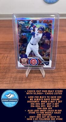 Cheap Sneaks Footwear/Sports Cards Baseball Card Ian Happ 2023 Topps Chrome Refractor #102 Chicago Cubs