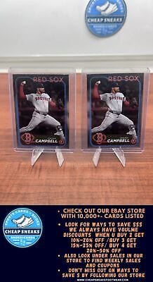 Cheap Sneaks Footwear/Sports Cards Baseball Card Isaiah Campbell RC 2024 Topps Chrome #76 Boston Red Sox