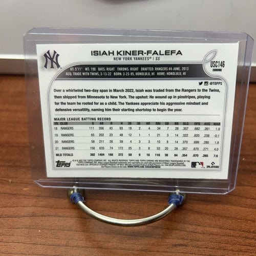Cheap Sneaks Footwear/Sports Cards Baseball Card Isiah Kiner-Falefa 2022 Topps Chrome Update - #USC146 - New York Yanke