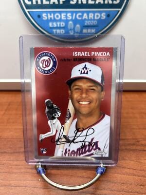 Cheap Sneaks Footwear/Sports Cards Baseball Card Israel Pineda RC 2023 Topps Chrome Platinum Anniversary #153 Nationals