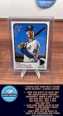 Cheap Sneaks Footwear/Sports Cards Baseball Card Ivan Castillo RC 2022 Topps Heritage #660 Kansas City Royals