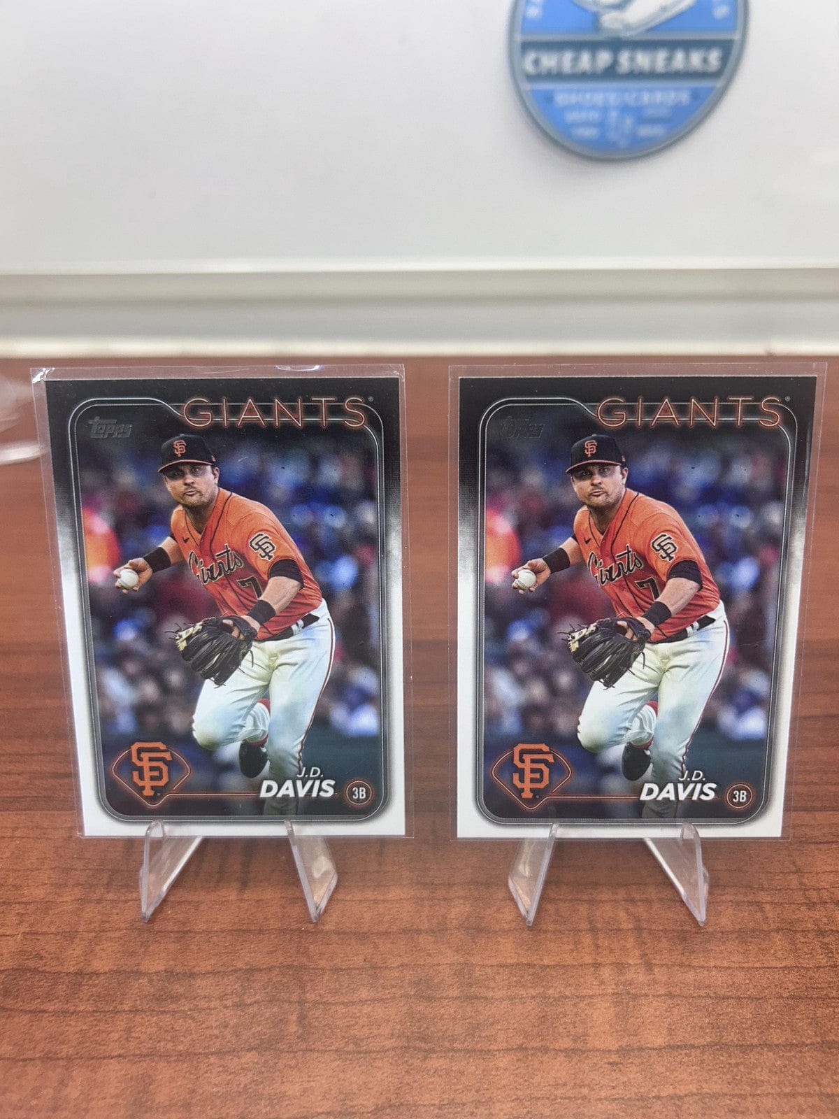 Cheap Sneaks Footwear/Sports Cards Baseball Card J.D. Davis 2024 Topps #64 San Francisco Giants
