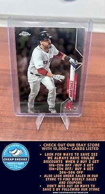 Cheap Sneaks Footwear/Sports Cards Baseball Card J.D. Martinez 2020 Topps Chrome #189 Boston Red Sox