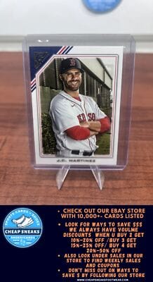 Cheap Sneaks Footwear/Sports Cards Baseball Card J.D. Martinez 2022 Topps Gallery #15 Boston Red Sox