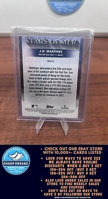 Cheap Sneaks Footwear/Sports Cards Baseball Card J.D. Martinez 2022 Topps Stars of MLB #SMLB-38 Boston Red Sox