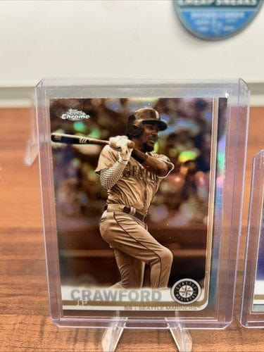 Cheap Sneaks Footwear/Sports Cards Baseball Card J.P. CRAWFORD 2019 Topps Chrome Sepia Refractor #15 + Bonus Card Marin