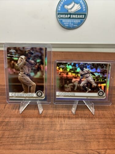 Cheap Sneaks Footwear/Sports Cards Baseball Card J.P. CRAWFORD 2019 Topps Chrome Sepia Refractor #15 + Bonus Card Marin