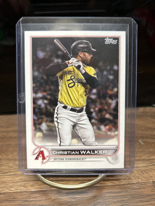 Cheap Sneaks Footwear/Sports Cards Baseball Card J. Palacios RC Auto #1 2022 Topps Christian Walker 75 Arizona Diamondbacks