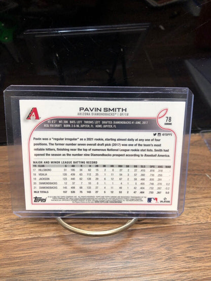 Cheap Sneaks Footwear/Sports Cards Baseball Card J. Palacios RC Auto #1 Pavin Smith 2022 Topps Chrome Arizona Diamondbacks #78