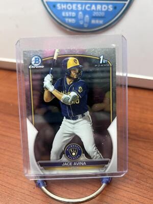 Cheap Sneaks Footwear/Sports Cards Baseball Card Jace Avina 2023 Bowman Chrome Prospects #BCP-150 Milwaukee Brewers