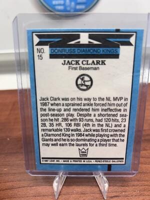 Cheap Sneaks Footwear/Sports Cards Baseball Card Jack Clark 1988 Leaf #15 St. Louis Cardinals