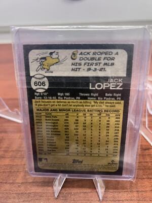 Cheap Sneaks Footwear/Sports Cards Baseball Card Jack Lopez RC 2022 Topps Heritage #606 Detroit Tigers