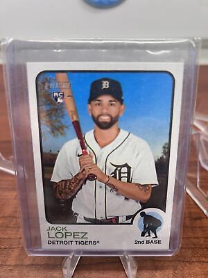 Cheap Sneaks Footwear/Sports Cards Baseball Card Jack Lopez RC 2022 Topps Heritage #606 Detroit Tigers
