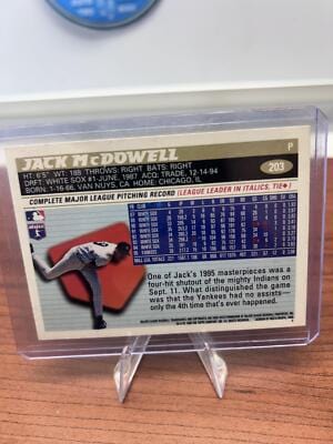 Cheap Sneaks Footwear/Sports Cards Baseball Card Jack McDowell 1996 Topps #203 New York Yankees