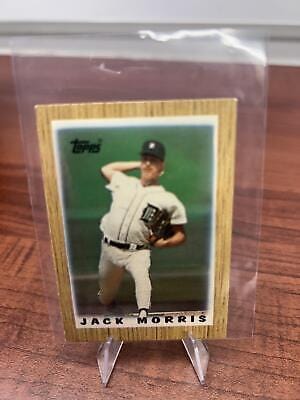Cheap Sneaks Footwear/Sports Cards Baseball Card Jack Morris 1987 Topps Mini Baseball Card #55