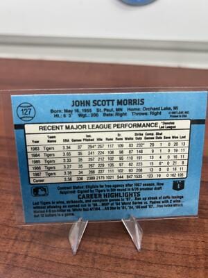 Cheap Sneaks Footwear/Sports Cards Baseball Card Jack Morris 1988 Donruss #127b Detroit Tigers