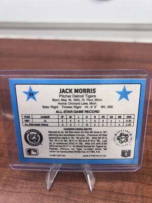 Cheap Sneaks Footwear/Sports Cards Baseball Card Jack Morris 1988 Donruss All-Stars #24 Detroit Tigers