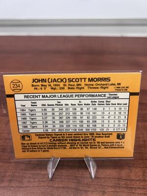 Cheap Sneaks Footwear/Sports Cards Baseball Card Jack Morris 1989 Donruss #234a Detroit Tigers