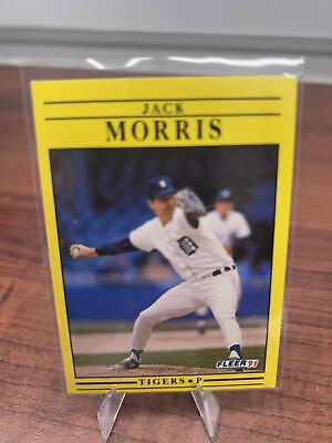 Cheap Sneaks Footwear/Sports Cards Baseball Card Jack Morris 1991 Fleer #343a Detroit Tigers
