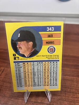 Cheap Sneaks Footwear/Sports Cards Baseball Card Jack Morris 1991 Fleer #343a Detroit Tigers