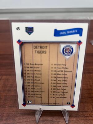Cheap Sneaks Footwear/Sports Cards Baseball Card Jack Morris 1991 Upper Deck #45 Detroit Tigers