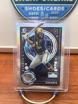 Cheap Sneaks Footwear/Sports Cards Baseball Card Jackson Chourio 2024 Bowman Bowman A.I. #BAI-16 Milwaukee Brewers