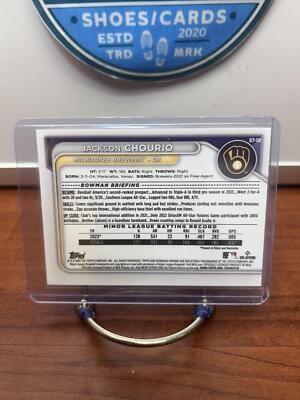 Cheap Sneaks Footwear/Sports Cards Baseball Card Jackson Chourio 2024 Bowman  chrome prospects #BCP-140 Brewers