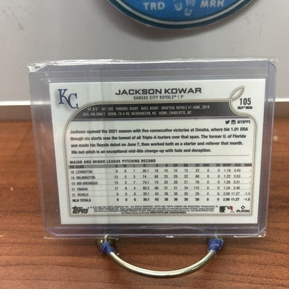 Cheap Sneaks Footwear/Sports Cards Baseball Card JACKSON KOWAR 2022 TOPPS CHROME LOGOFRACTOR #105 ROOKIE BASE REFRACTOR