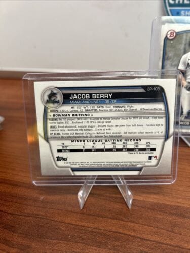 Cheap Sneaks Footwear/Sports Cards Baseball Card Jacob Berry  2023 Bowman 1st Prospect Base Card( X5) BP-108 Miami Marl