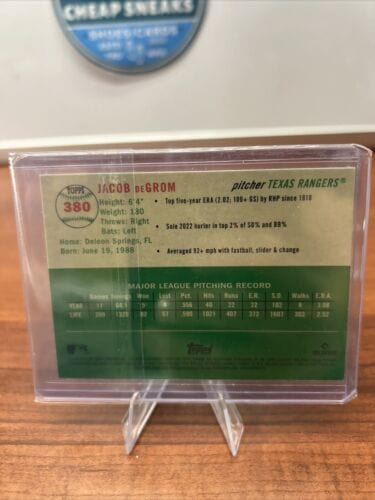 Cheap Sneaks Footwear/Sports Cards Baseball Card Jacob Degrom 2023 Topps Chrome Platinum Anniversary  #380 Texas Ranger