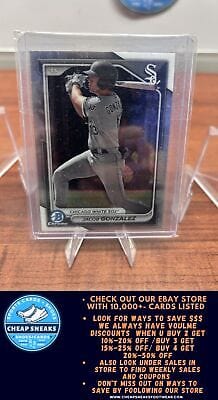 Cheap Sneaks Footwear/Sports Cards Baseball Card Jacob Gonzalez 2024 Bowman Chrome Prospects #BCP-41 Chicago White Sox