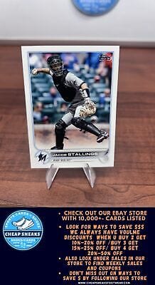 Cheap Sneaks Footwear/Sports Cards Baseball Card Jacob Stallings 2022 Topps Update #US175 Miami Marlins