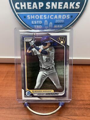 Cheap Sneaks Footwear/Sports Cards Baseball Card Jadher Areinamo 2024 Bowman Chrome Prospects #BCP-2 Milwaukee Brewers