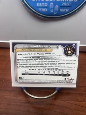 Cheap Sneaks Footwear/Sports Cards Baseball Card Jadher Areinamo 2024 Bowman Prospects #BP-2 Milwaukee Brewers