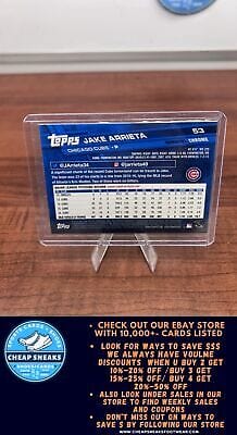 Cheap Sneaks Footwear/Sports Cards Baseball Card Jake Arrieta 2017 Topps Chrome Refractor #53 Chicago Cubs