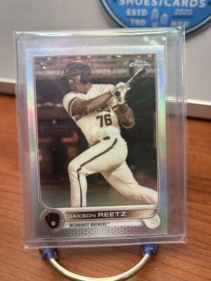 Cheap Sneaks Footwear/Sports Cards Baseball Card Jakson Reetz 2022 Topps Chrome Sepia Refractor #157 Milwaukee Brewers