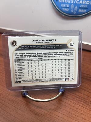 Cheap Sneaks Footwear/Sports Cards Baseball Card Jakson Reetz RC 2022 Topps Chrome #157 Milwaukee Brewers