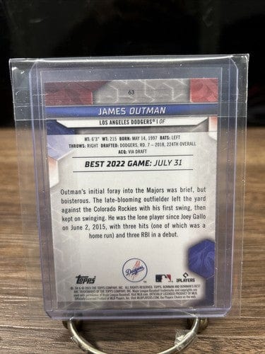 Cheap Sneaks Footwear/Sports Cards Baseball Card JAMES OUTMAN ROOKIE RC 2023 Bowman’s Best Los Angeles Dodgers