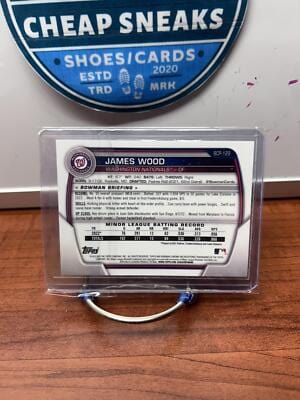 Cheap Sneaks Footwear/Sports Cards Baseball Card James Wood 2023 Bowman Chrome Prospects #BCP-129