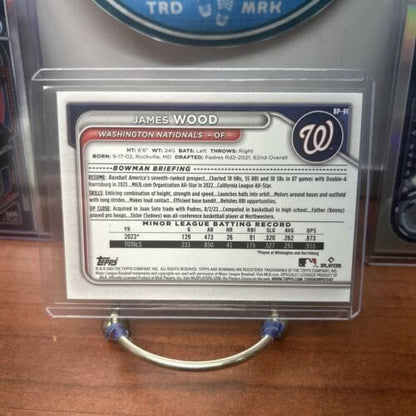 Cheap Sneaks Footwear/Sports Cards Baseball Card James Wood 2024 Bowman Chrome Lot (2)+ Base Card BP-91,BAI-17,PP-14  N