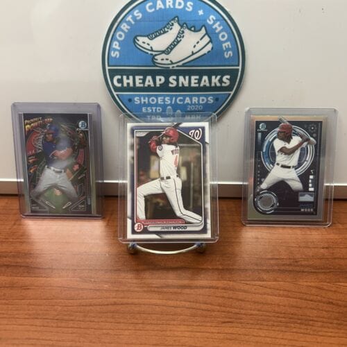Cheap Sneaks Footwear/Sports Cards Baseball Card James Wood 2024 Bowman Chrome Lot (2)+ Base Card BP-91,BAI-17,PP-14  N